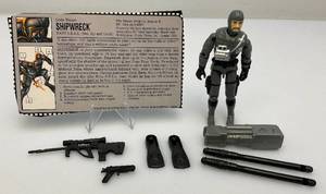 1994 GI Joe (SHIPWRECK) Action Figure With File Card And More (Almost Complete)