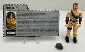 1990 GI Joe (AMBUSH) Action Figure With File Card