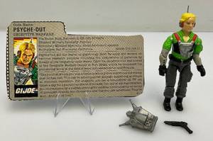 1987 GI Joe (PSYCHE-OUT) Action Figure With File Card And More (Almost Complete)