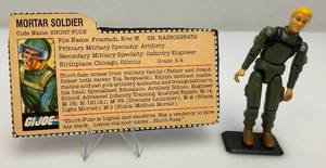 19983 GI Joe (SHORT FUZE) Straight Arm Action Figure With File Card And More