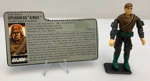 1988 GI Joe (Night Force SPEARHEAD) Swivel Arm Action Figure With File Card