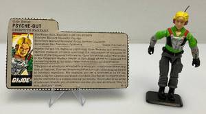1987 GI Joe (PSYCHE-OUT) Action Figure With File Card