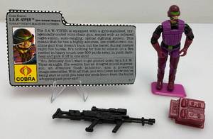 1990 GI Joe (S.A.W. Viper) Action Figure With File Card And More (Complete)