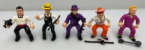 1990 DICK TRACY Action Figures With Weapons (Seem Complete)