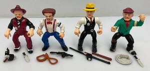 1990 DICK TRACY Action Figures With Weapons (Seem Complete)