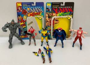 Vintage 1990s The Uncanny X-men Action Figures Two With Original Cards (Most Complete)
