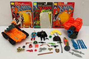 Misc. Vintage 1990s Super Heroes And GI Joe Items