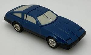 Vintage 1984 Blue BANDI Transformer Nissan 280ZX Go-Bots Action Figure (Tires Brittle And Cracks present)
