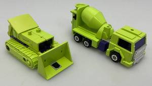 Vintage 1985 Transformers (Constructicons) Devastator G1 Mixmaster & Bonecrusher