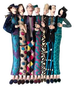 DR - Seven Person Soft Sculpture by Caty Carlin