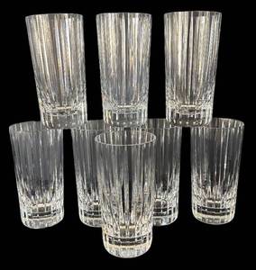K - Set of Eight Baccarat Harmonie Crystal Tumblers