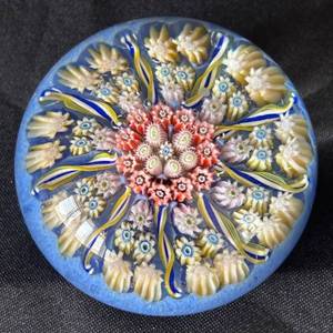 K - Millefiori Floral Paperweight