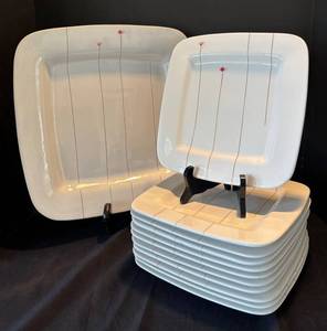 P - Line by Fapor Dinner Plates and Platter