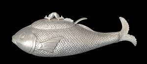 UL - Fish-Shaped Decorative Soup Tureen with Lid