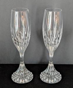 UL - Baccarat Massena Champagne Flutes - Pair