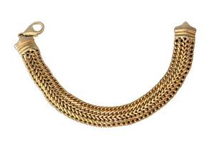 K - 14K Yellow Gold Link Bracelet