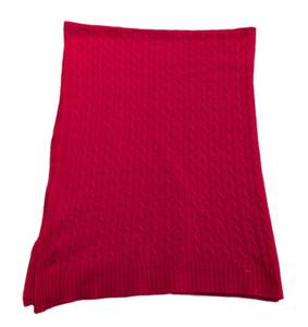 UL - Ralph Lauren Home 52x72 Red 100% Cashmere Throw Blanket