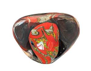 UL - Dick Huss Art Glass Paperweight