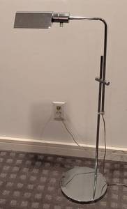 LB - Vintage Chrome Floor Lamp - Adjustable Height