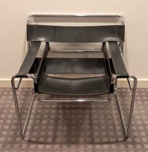 LLR - Sedia Italy Leather Wassily-Style Chair