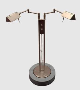 LLR - Holtkotter Leuchten 2-Arm Swing Twin Reading Floor Lamp - 1980s