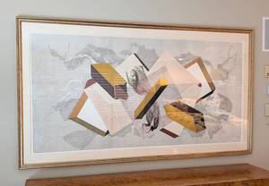 UL - Signed Abstract Geometric Collage Print