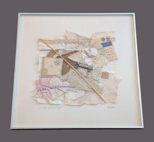 UL - Hanlou Written on My Heart - Framed Mixed Media Collage