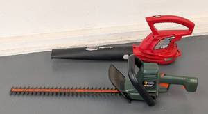G - Homelite Electric Leaf Blower & Black & Decker Hedge Trimmer - 22-Inch Blade