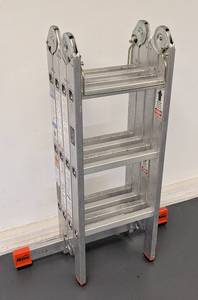 G - Krause MultiMatic 12 ft Aluminum Ladder - Type 1A Industrial 300 lbs - Model #121482