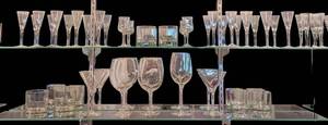 LLR - Assorted Glassware Collection - Champagne Flutes, Wine Glasses & Tumblers