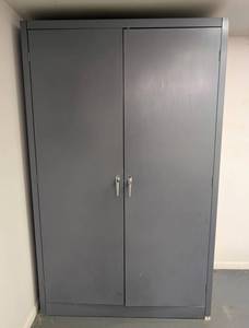 G - Grey Metal Storage Cabinet - 48W x 24D x 78H, Double Doors