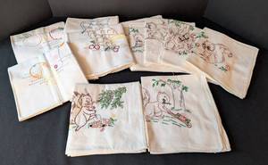 LB - Needlepoint Dish Towels (Lot of 11)