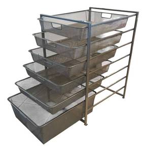 P - Elfa Mesh Basket Storage Tower