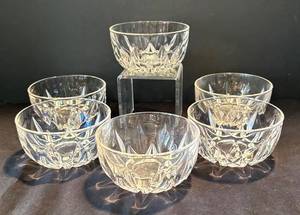 K - Six Classy Crystal Bowls