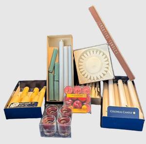P - Variety of New and Used Candles