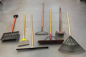 G - Shovels, Rakes, Brooms and More