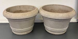 G - Two Large and Lovely Planters