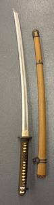 G - Vintage Katana Sword with Leather-Wrapped Handle & Sheath