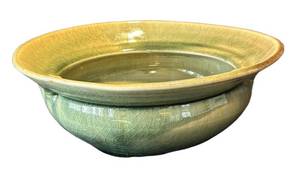 DR - Celadon Green Signed Pottery Bowl