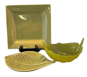 DR - Espana LifeStyle Platter with Leaf Motif Platter and Bowl