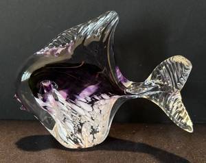 K - Signed Art Glass Fish