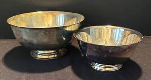 K - Two Vintage Silver-Plated Bowls