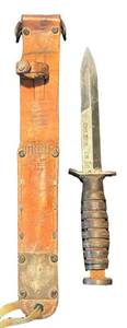 K - Kinfolks Knife - US M3 Fighting Knife (1943) Leather-Wrapped Grip