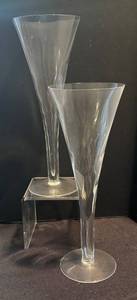 K - Two Hollow Stemmed Champagne Flutes