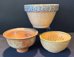 DR - Trio of Stoneware Bowls