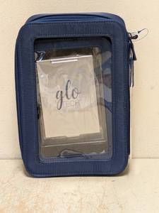 NEW GLO TECH 3 PIECE SET COSMETIC BAG DUO  COMPACT MIRROR