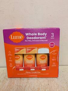 NEW LUME WHOLE BODY DEODORANT 3 PACK