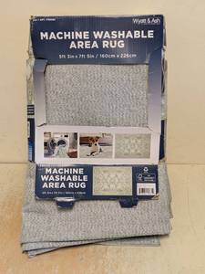 WYATT & ASH MACHINE WASHABLE AREA RUG KINSLEY