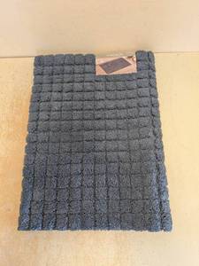 NEW SOFT GRID BATH MAT NAVY