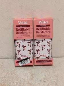 (2) NEW WILD SNOOPY VANILLA BUTTERSCOTCH REFILLABLE DEODORANT